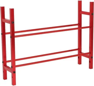 SCX10 90046 D90 Dubbellaags bandenopslagplank (rood)