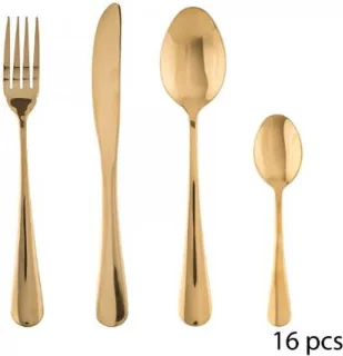 Secret de Gourmet Bestekset Goud Vintage 16-delig 4 Personen