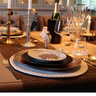 Secret de Gourmet Bestekset Green Harmony 24-delig RVS Goud