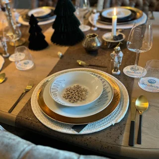 Secret de Gourmet Bestekset Green Harmony 24-delig RVS Goud