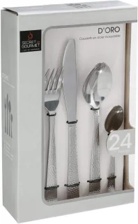 Secret de Gourmet D'ORO Bestekset 24-delig INOX