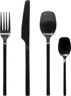 Secret de Gourmet Modern Wood bestekset 24-delig zwart RVS 2-pack