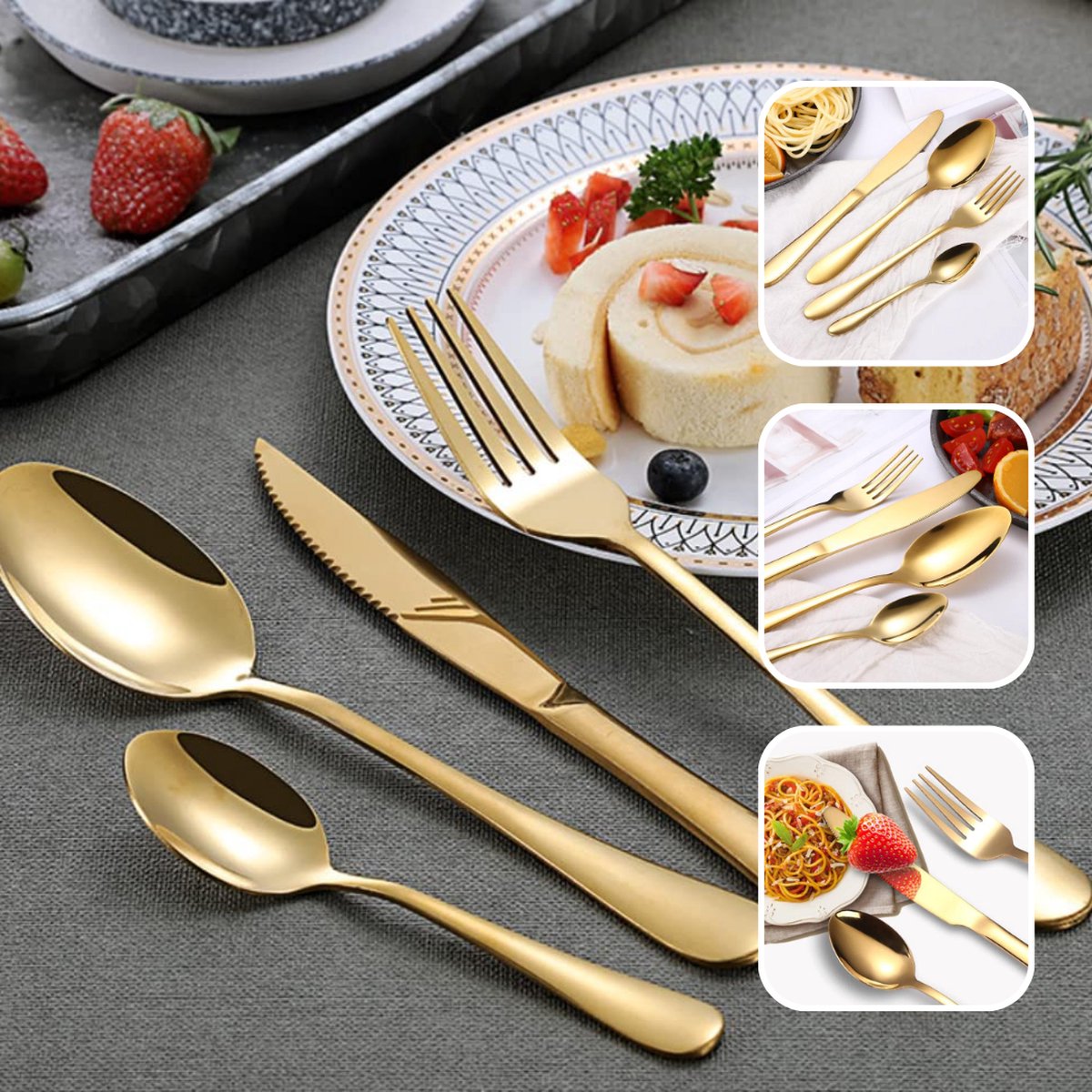 SensaHome Bestekset 20-delig Goud 4 Personen