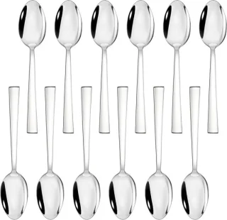 Set van 12 rvs eetlepels van 19.2 cm