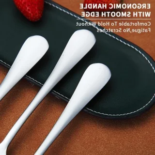 Set van 12 RVS taartvorken - 18 cm