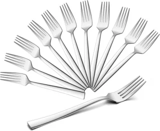 Set van 12 RVS tafelvorken 19.5 cm
