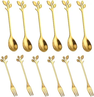 Set van 12 RVS Theelepels