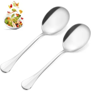 Set van 2 rvs serveerlepels