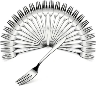 Set van 24 RVS dessertvorken