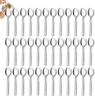 Set van 24 rvs koffielepels
