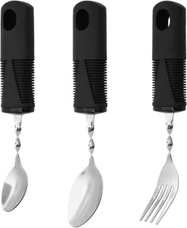 Set van 3 bestek - vork, lepel en theelepel