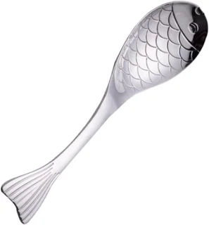 Set van 3 visvormige soeplepels