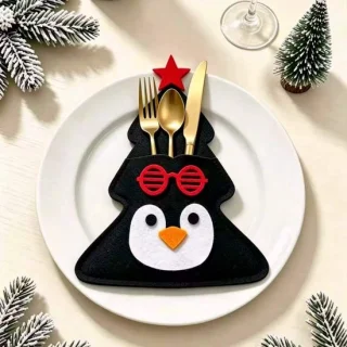 Set van 4 bestekzakjes – 21 × 6,5 cm