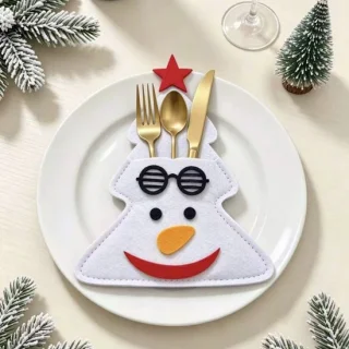 Set van 4 bestekzakjes – 21 × 6,5 cm