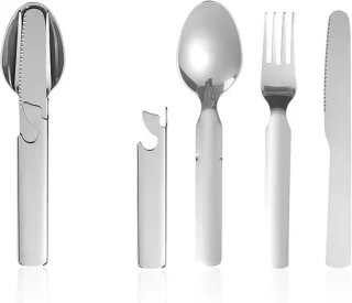Set van 4 RVS bestek