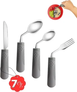 Set van 4 verstelbaar eetgerei
