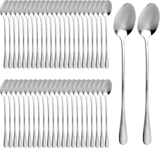 Set van 48 RVS dessertlepels