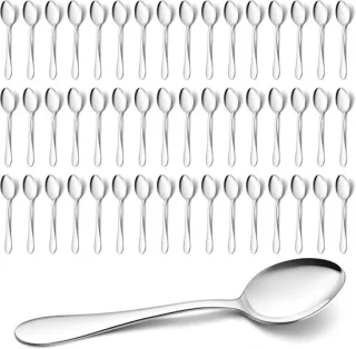 Set van 48 rvs koffielepels