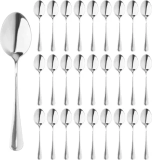 Set van 50 RVS theelepels 17 cm