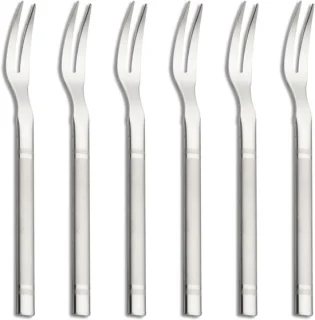 Set van 6 kleine dessertvorkjes