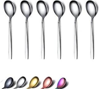 Set van 6 RVS dessertlepels 16 cm