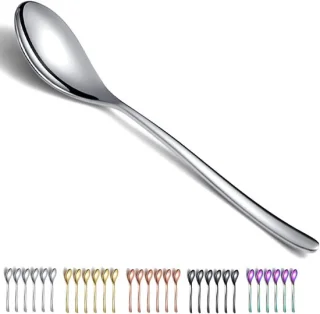 Set van 6 RVS eetlepels van 21,5 cm