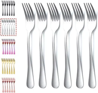Set van 6 RVS tafelvorken 20,8 cm