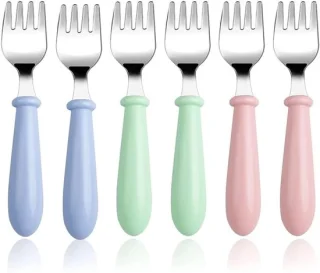 Set van 6 stuks babybestek voor zelfstandig eten