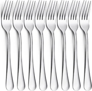 Set van 8 rvs tafelmessen - 8 inch