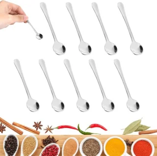 Set van 8 RVS Theelepels - Mini Koffielepels en Dessertlepels
