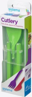 Sistema To Go bestekset - mes, vork, lepel en chopsticks