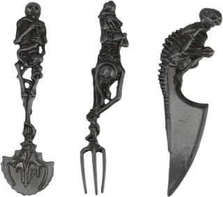 Skelet Bestekset Metalen Servies