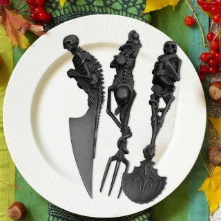 Skelet Bestekset Metalen Servies