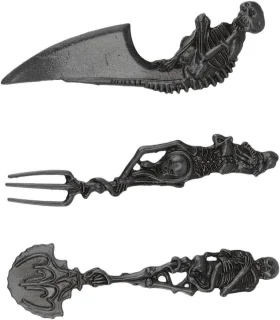 Skelet Bestekset Metalen Servies