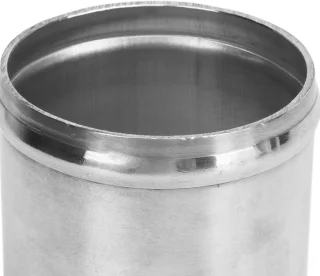 Slangadapter 70 mm roestvrij aluminium