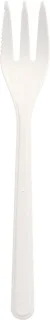 Snackvork 130 mm wit - 20 stuks