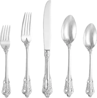 SnelShoppen 20-delig bestekset voor 4 personen barokke zilveren 18/10 rvs