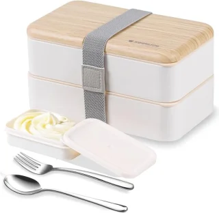 SnelShoppen bento box lunchdozenset wit