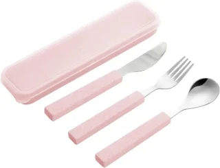 SnelShoppen kinderbestekset 3-delig roze