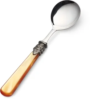 Soeplepel, oranje parelmoer