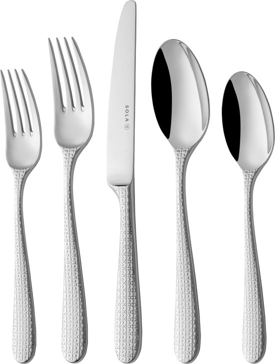 Sola Bestekset Amsterdam 70-delig 8-persoons Zilver review
