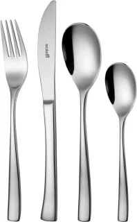 Sola Bestekset Lotus 24-delig 6 Personen RVS 18/10 Zilver