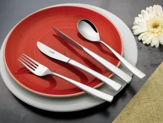 Sola Bestekset Lotus 24-delig 6 Personen RVS 18/10 Zilver