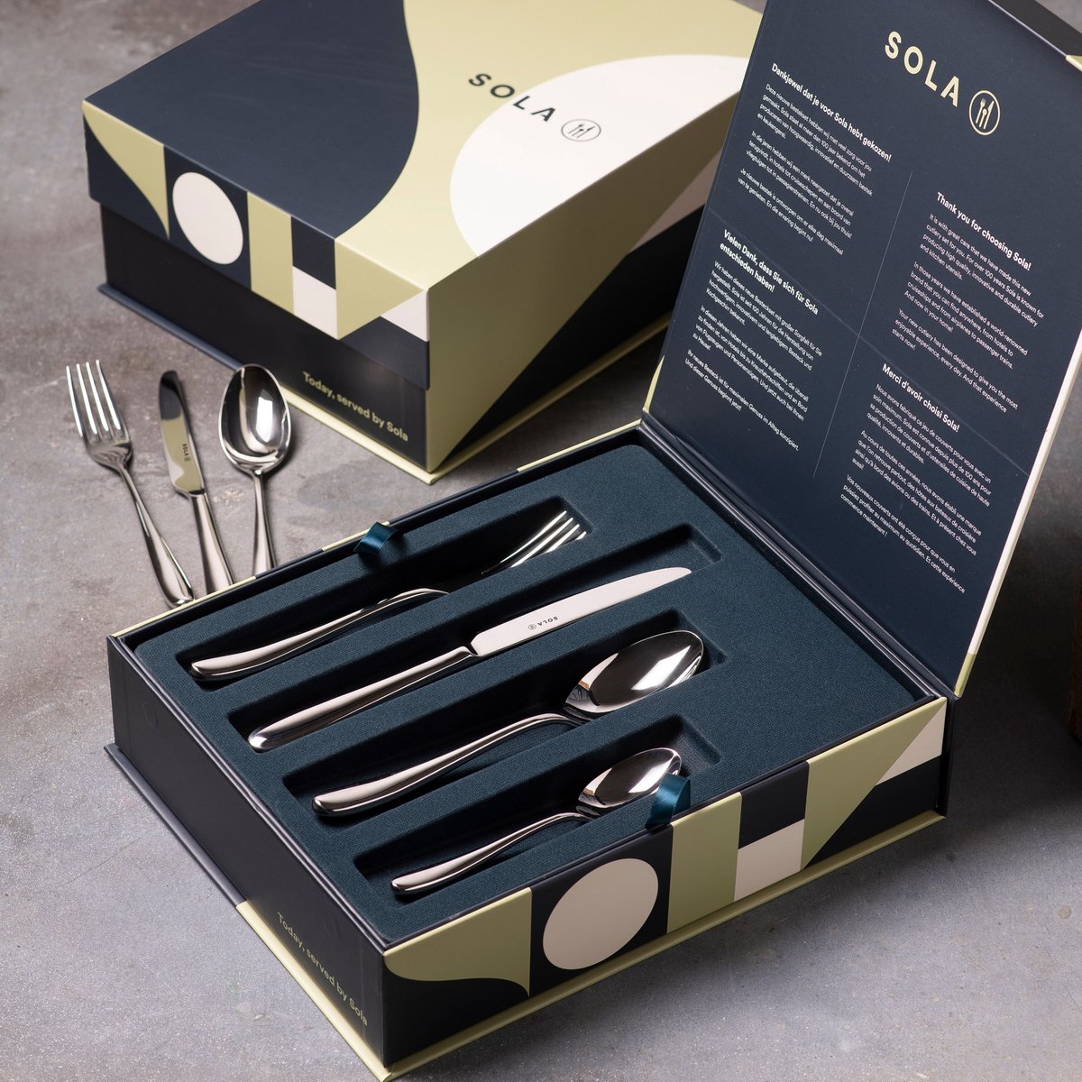 Wat vinden we goed aan de Sola Fleurie Bestekset 70-delig 8-persoons Zilver