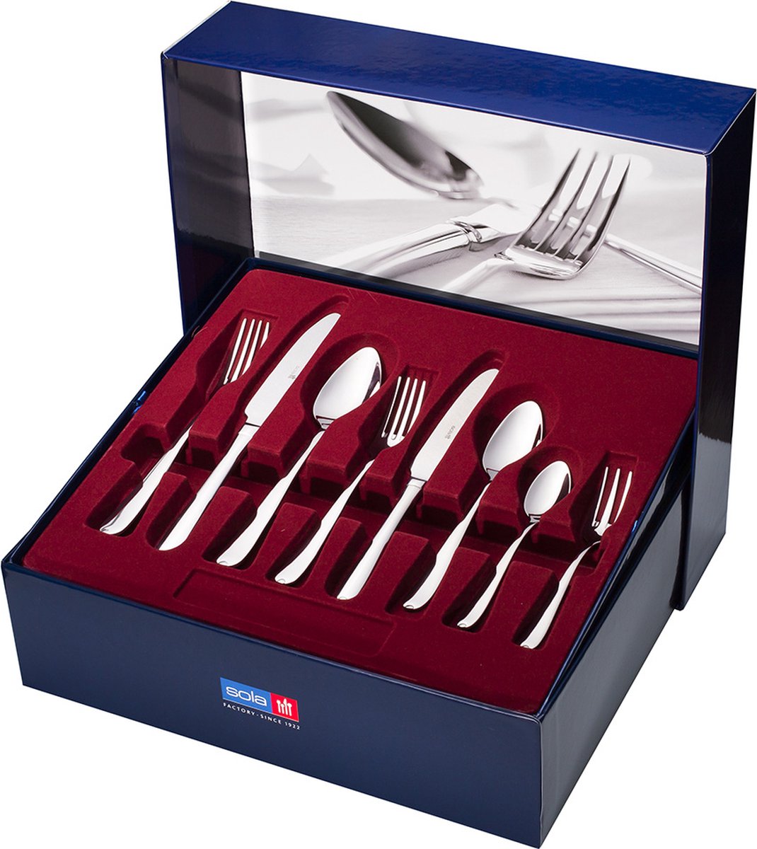 Wat vinden we goed aan de Sola Fleurie Bestekset 90-delig 9-persoons RVS Zilver