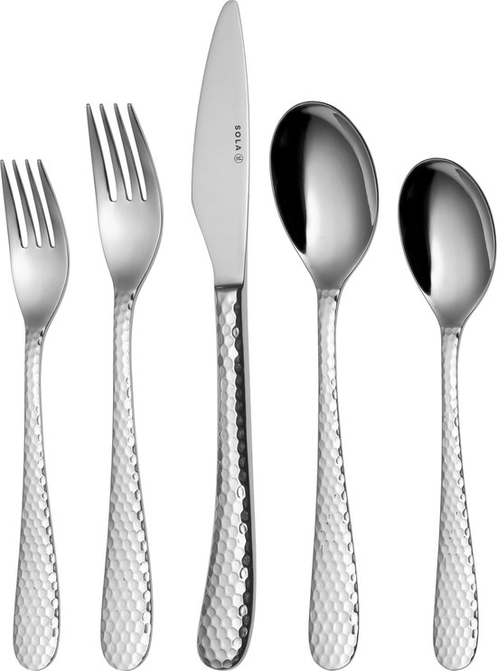 Sola Lima Bestekset 50-delig 6-persoons Zilver review