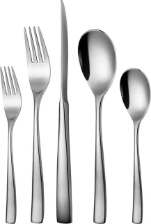 Sola Lotus Bestek Set 70-delig 8-persoons RVS