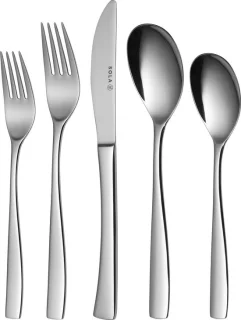 Sola Lotus Bestek Set 70-delig 8-persoons RVS