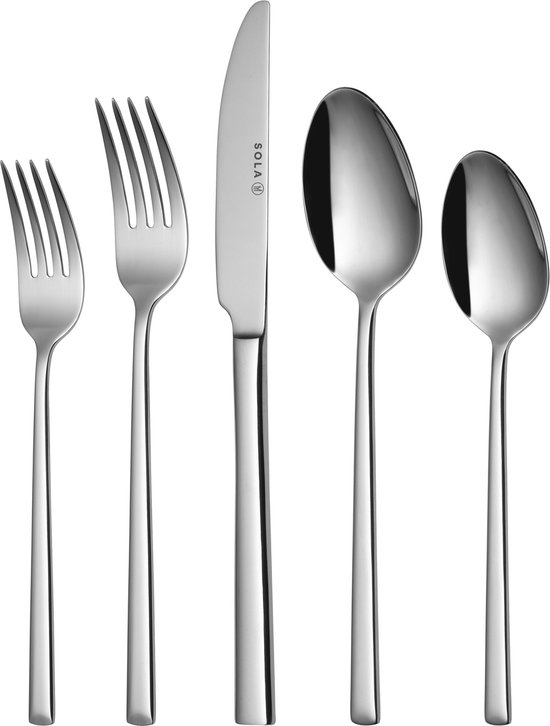 Sola Luxor Bestekset 50-delig 6-persoons Zilver 18/10 RVS review