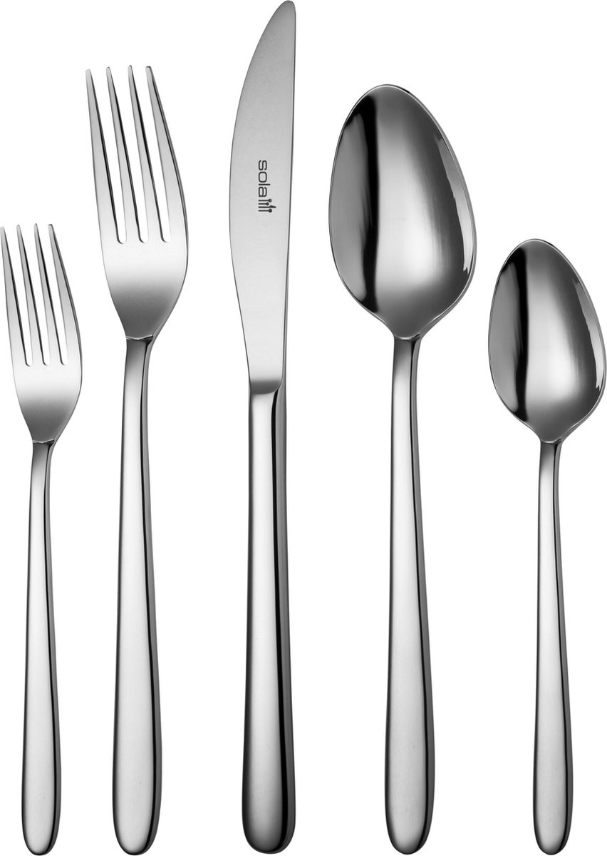 De Sola Privilege Bestekset 90-delig Zilver 18/10 RVS in één oogopslag